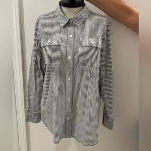 Collared pinstripe shirt